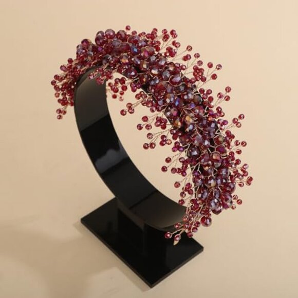 Rhinestones‎ Beads Hair Crown